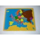 Puzzlowa mapa świata - Europa (bez ramki)