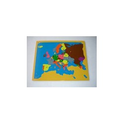 Puzzlowa mapa świata - Europa (bez ramki)