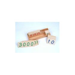 Małe drewniane liczby w pudełku (1-3000)