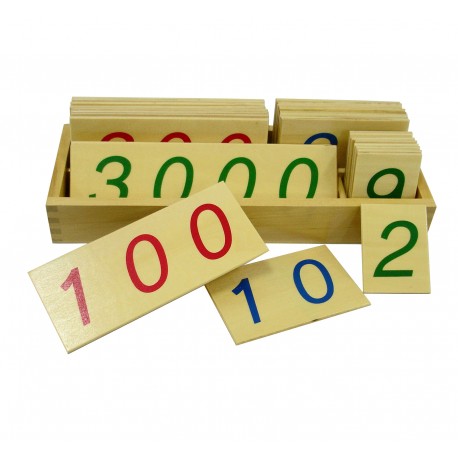Duże drewniane liczby w pudełku (1-3000)