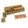 Duże drewniane liczby w pudełku (1-9000)