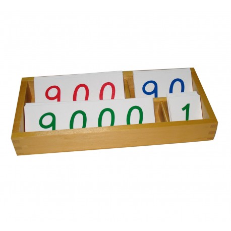 Małe papierowe liczby w pudełku (1-9000)