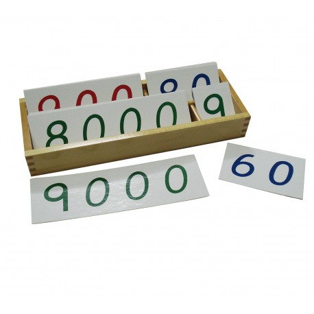 Duże papierowe liczby w pudełku (1-9000)