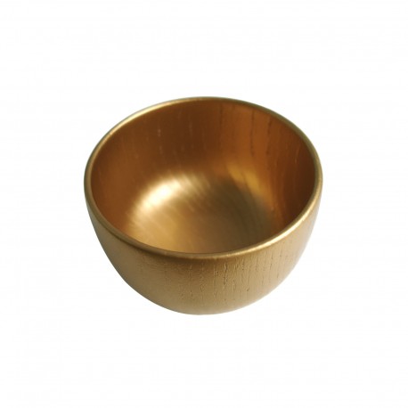 Złota drewniana miseczka