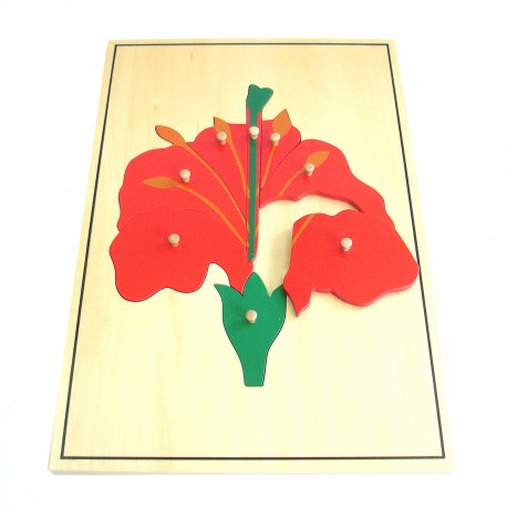 Duże puzzle - kwiat