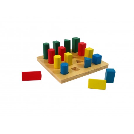 Kolorowe bryły - drabinka