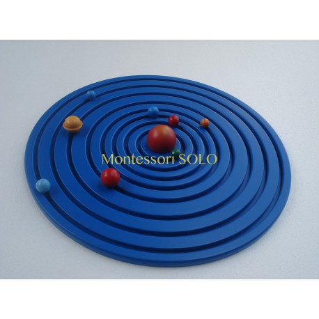 Puzlowa mapa układu słonecznego z 9 planetami